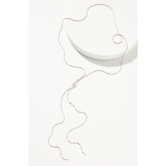 NEW Anthropologie Lover's Tempo Dainty Austin Western Bolo Rodeo Texas Necklace - Picture 1 of 3